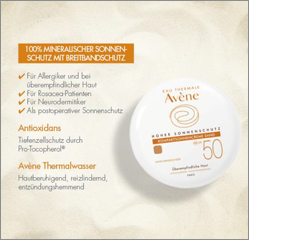 AVENE Creme solar compacto SPF 50 areia, 10 g