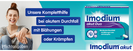 IMODIUM duo agudo 2 mg/125 mg comprimidos, 6 unid
