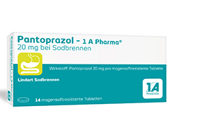 PANTOPRAZOL-1A Pharma 20mg para azia msr.tab., 14 unid