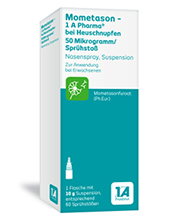 MOMETASON 1A Phar.b.Febre dos fenos 50μg/Spr.Stoß 140, 18 g