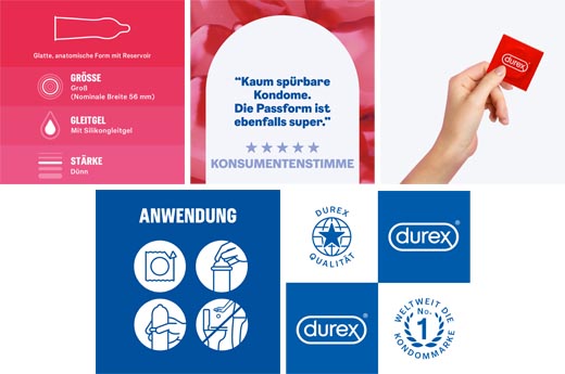 DUREX Preservativos sensíveis e macios, 40 unidades