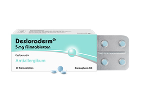 DESLORADERM Comprimidos revestidos por película de 5 mg, 50 unidades