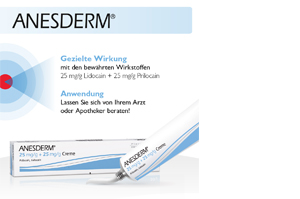 ANESDERM 25 mg/g + 25 mg/g creme + 2 emplastros, 5 g