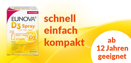 EUNOVA Vitamina D3 em spray, 8 ml