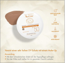AVENE Creme solar compacto SPF 50 ouro, 10 g