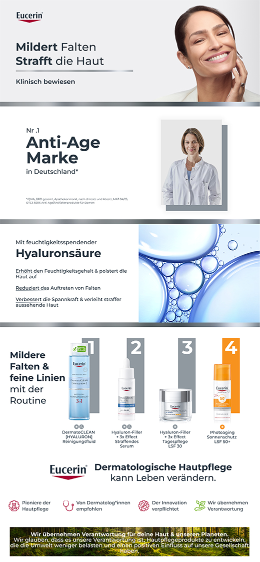 EUCERIN Máscara Intensiva Anti-Idade Hyaluron-Filler, 1 unid