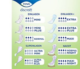 TENA LADY Almofadas discretas ultra mini, 28 unidades