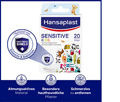 HANSAPLAST Tiras de gesso sensíveis para crianças, 20 peças