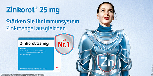 ZINKOROT Comprimidos de 25 mg, 20 unidades