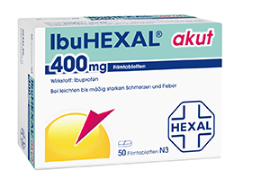 IBUHEXAL acute 400 comprimidos revestidos por película, 50 unidades