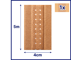HANSAPLAST Gesso clássico 4 cmx5 m, 1 pc