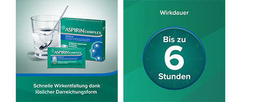 ASPIRIN COMPLEX Btl.w.Gran.z.Herst.e.Susp.z.Einn., 20 pcs