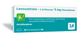 LEVOCETIRIZIN-1A Pharma 5 mg comprimidos revestidos por película, 100 unid