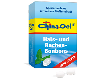 CHINA ÖL Pastilhas para dor de garganta e tosse sem açúcar, 40 g