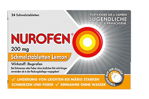 NUROFEN 200 mg comprimidos orodispersíveis Lemon, 24 unid