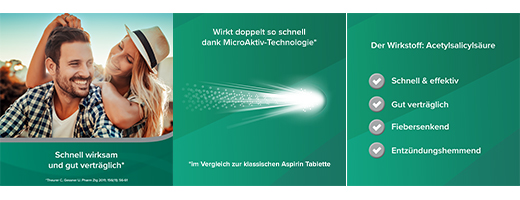ASPIRIN Comprimidos revestidos de 500 mg, 20 unidades
