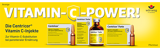 CENTRICOR Forte Vitamin C Amp. 200 mg/ml Solução injetável, 5X5 ml