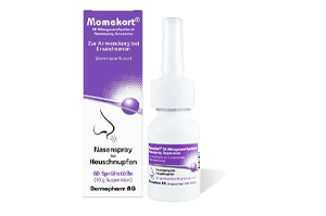 MOMEKORT 50 μg/spray spray nasal suspensão 60 adultos, 10 g
