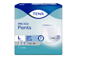 TENA PANTS mais calças descartáveis L, 14 peças