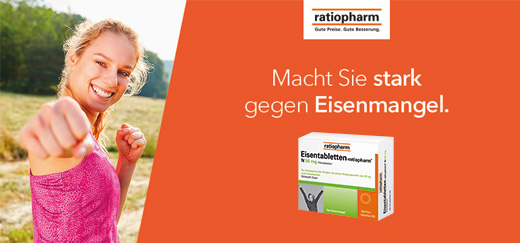 EISENTABLETTEN-ratiopharm N 50 mg comprimidos revestidos por película, 50 unid