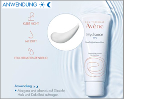 AVENE Emulsão hidratante ligeira Hydrance, 40 ml