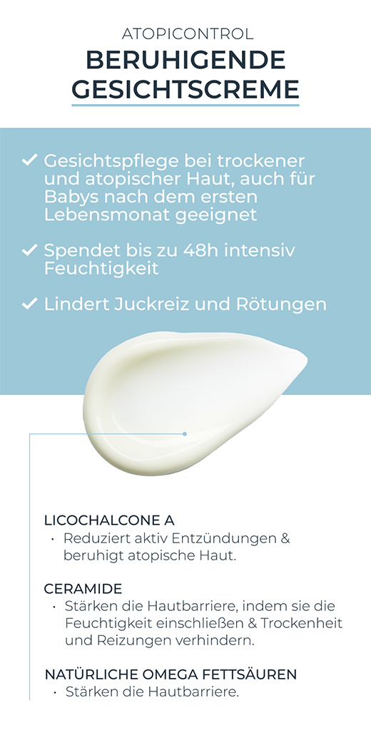 EUCERIN Creme de rosto AtopiControl, 50 ml