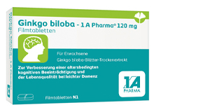 GINKGO BILOBA-1A Pharma 120 mg comprimidos revestidos por película, 120 unidades