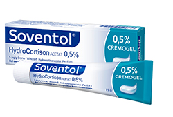 SOVENTOL Acetato de hidrocortisona 0,5% creme, 15 g