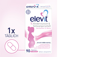 ELEVIT 1 Fertilidade & Gravidez Comprimidos, 90 Cápsulas