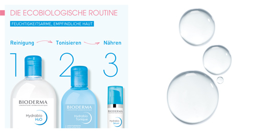 BIODERMA Solução de limpeza micelar Hydrabio H2O, 250 ml