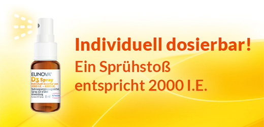 EUNOVA Vitamina D3 em spray, 8 ml