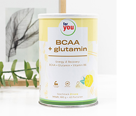 FOR YOU BCAA+glutamina Energia & Recovery Lemon, 480 g
