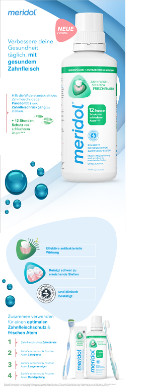 MERIDOL Elixir bucal Safe Breath, 400 ml