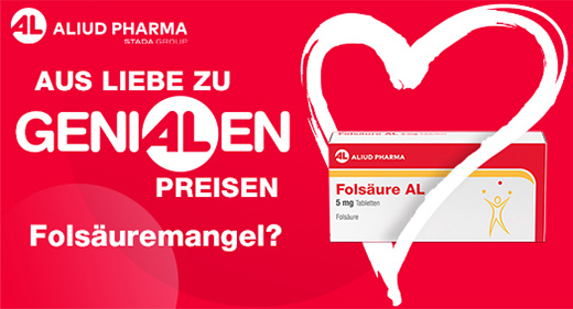 FOLSÄURE AL Comprimidos de 5 mg, 100 unidades