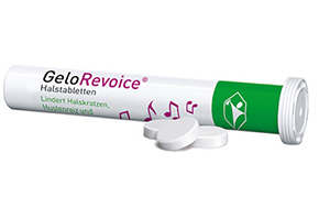 GELOREVOICE Pastilhas para a garganta sem sabugueiro e sem mentol, 20 unidades