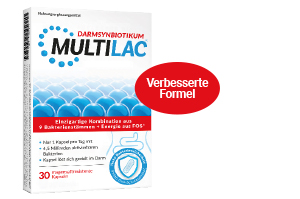 MULTILAC Intestinal synbiotic enteric-coated capsules, 30 pcs