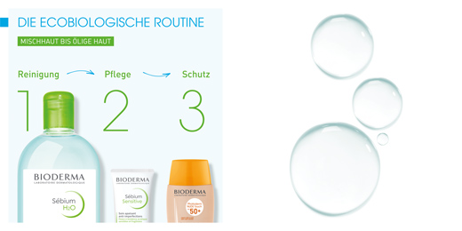 BIODERMA Solução de limpeza Sebium H2O, 500 ml