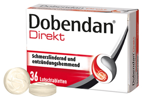 DOBENDAN Flurbiprofeno direto 8,75 mg pastilhas, 36 unid