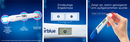 CLEARBLUE Teste de gravidez TripleCheck ultra-precoce, 3 unid
