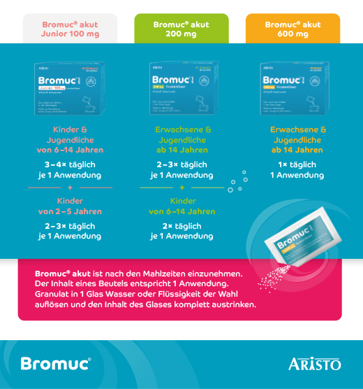 BROMUC 600 mg de supressor da tosse plv.para uso oral, 10 unid