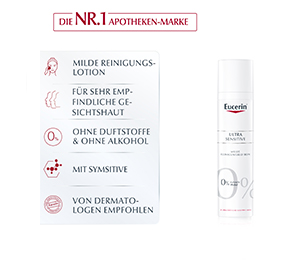 EUCERIN SEH Loção de limpeza UltraSensitive, 100 ml