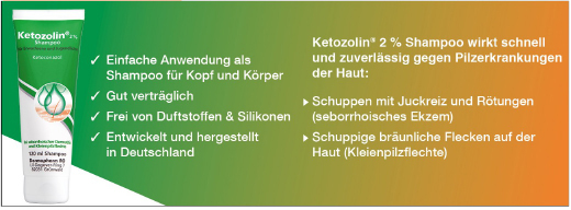 KETOZOLIN Champô 2%, 120 ml