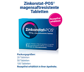 ZINKOROTAT POS Comprimidos com revestimento entérico, 50 unidades