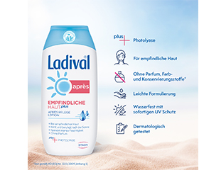 LADIVAL Loção Apres para Pele Sensível Plus, 200 ml