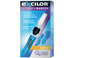 EXCILOR Embalagem combinada 2em1 contra as verrugas, 1 P