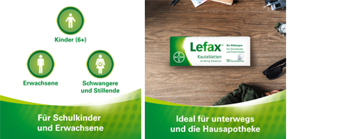 LEFAX Comprimidos mastigáveis, 50 unidades