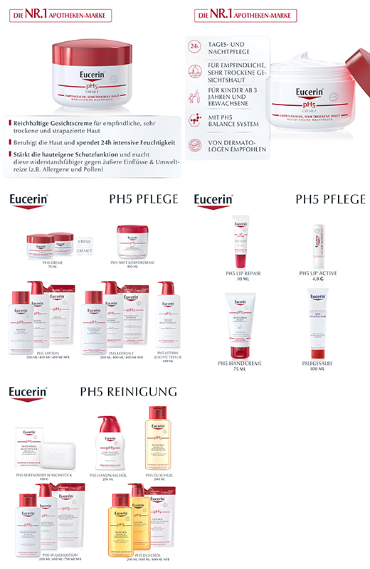 EUCERIN pH5 Creme F pele sensível, 75 ml