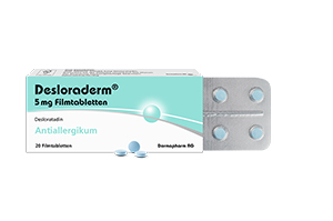 DESLORADERM Comprimidos revestidos por película de 5 mg, 20 unidades