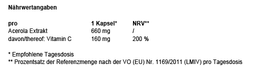 [c 160 mg extrato de acerola puro cápsulas veganas, 180 Cápsulas