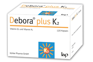 DEBORA plus K2 capsules, 120 Cápsulas